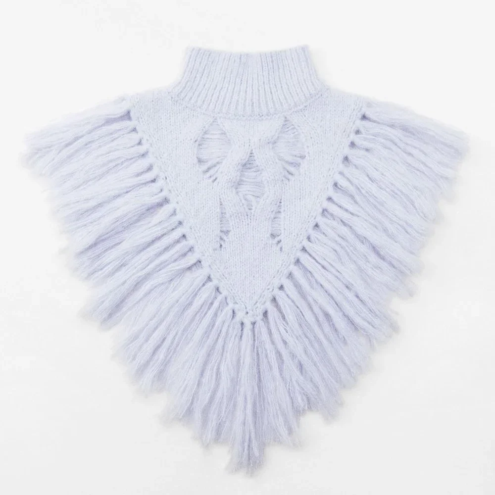 BLOGGER'S FAVE! Zara Knit Dickey With Fringing NWT - Picture 11 of 14